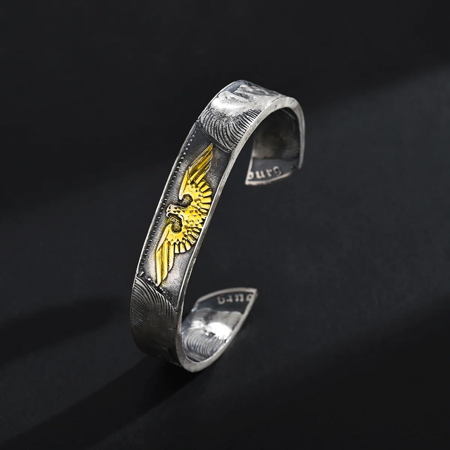 German Silver Coin Adjustable Bangle – Handmade 90% Silver Cuff Bracelet Inspired by 1935-1939 Coins, Double-Sided Antique Finish, Unisex Design for Men & Women