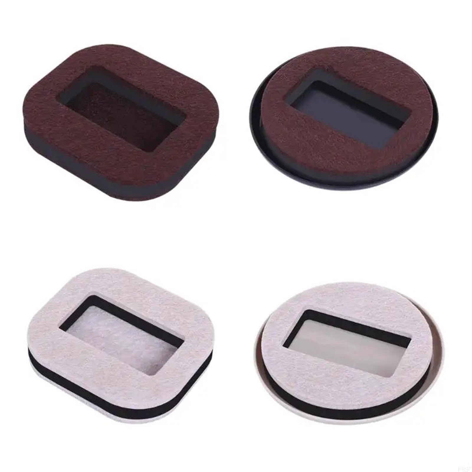 20pcs Felt Furniture Caster Cups Floor Protectors for Office Chair Wheels Anti Scratch Pads