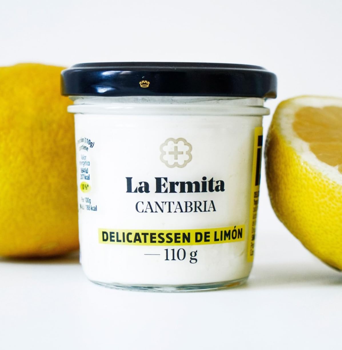 LA ERMITA Delicatessen de Limón, Postre Lácteo Cremoso, Sin Gluten, 110 g Pack 6