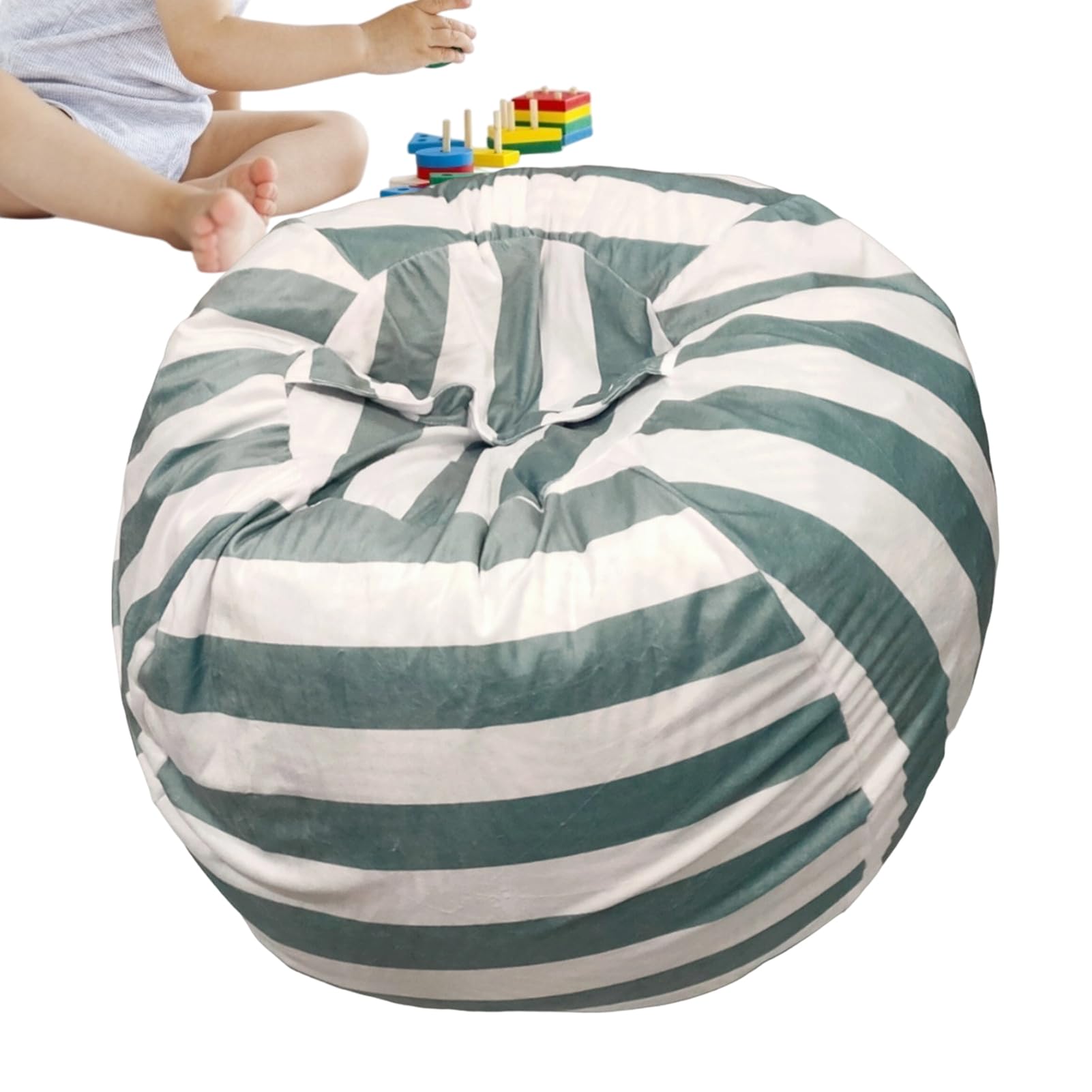 Chaise rangement peluches avec fermeture éclair pour chambre de bébé