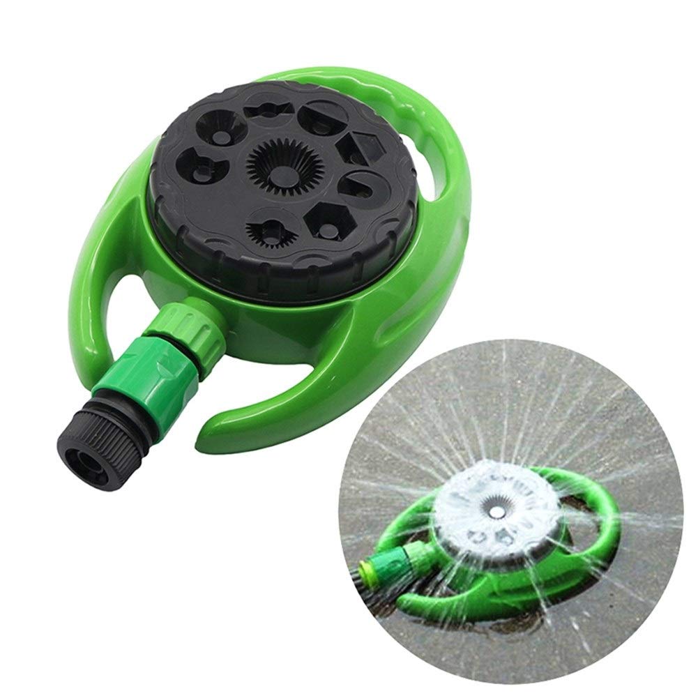 Gartenbewässerungssprinkler mit 9 Strahlarten Rasenlandwirtschaft Einstellbarer Bewässerungssprüher Brunnen für Garten Bewässerungssystem für den Garten