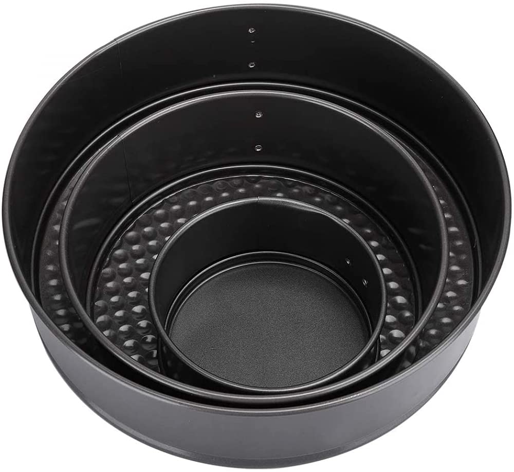 Tortiera, 3 Pezzi/set 11 Cm 18 Cm 24 Cm Fondo Removibile A Forma Di Tondo Stampo Per Dolci Fai Da Te