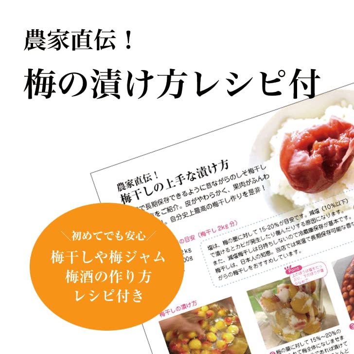 Amazon.co.jp: 南高梅 完熟 2kg 2L～4L 南高梅 梅干し用 生梅 完熟梅