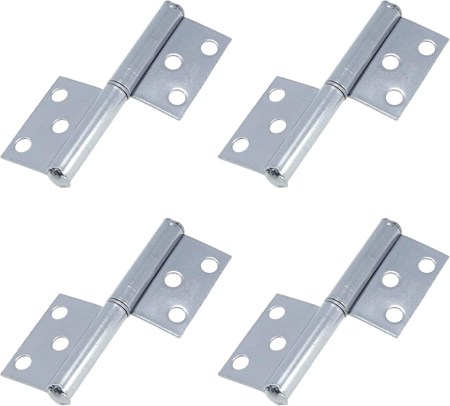 Faotup 4PCS Silver 304 Stainless Steel Slip Joint Flag Hinges,Lift Off
