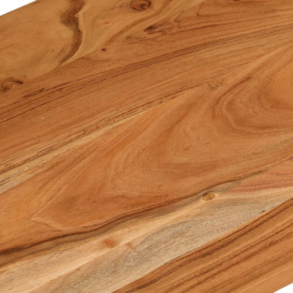 Vassoio da scrivania in legno massello di acacacia, 110 x 60 x 2,5 cm, rettangolare, superficie naturale, portata 75 kg, aspetto moderno, facile da pulire, per casa, ufficio, sala da pranzo