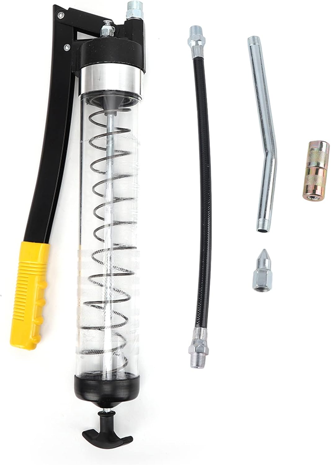 sunguard grease tubes - Qiilu 6000PSI Car Grease Gun, Grease Gun Visible Transparent Tube Portable Auto Car Tool Accessory