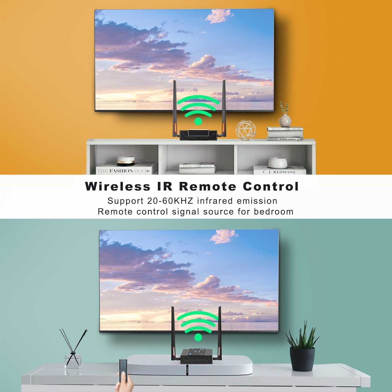 Mirabox Extensor Tx Snapklik.com : Mirabox 4K Wireless HDMI Transmitter And Receiver ...