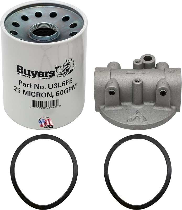 Conjunto de filtro hidráulico de linha de retorno Buyers Products HFA22525 HFA Series 2, 25 micra, 50 GPM