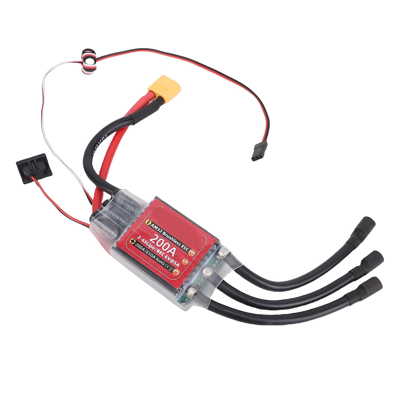 YUYTE Regulator Obrotów RC Brushless z Oprogramowaniem AM32, Precyzyjna