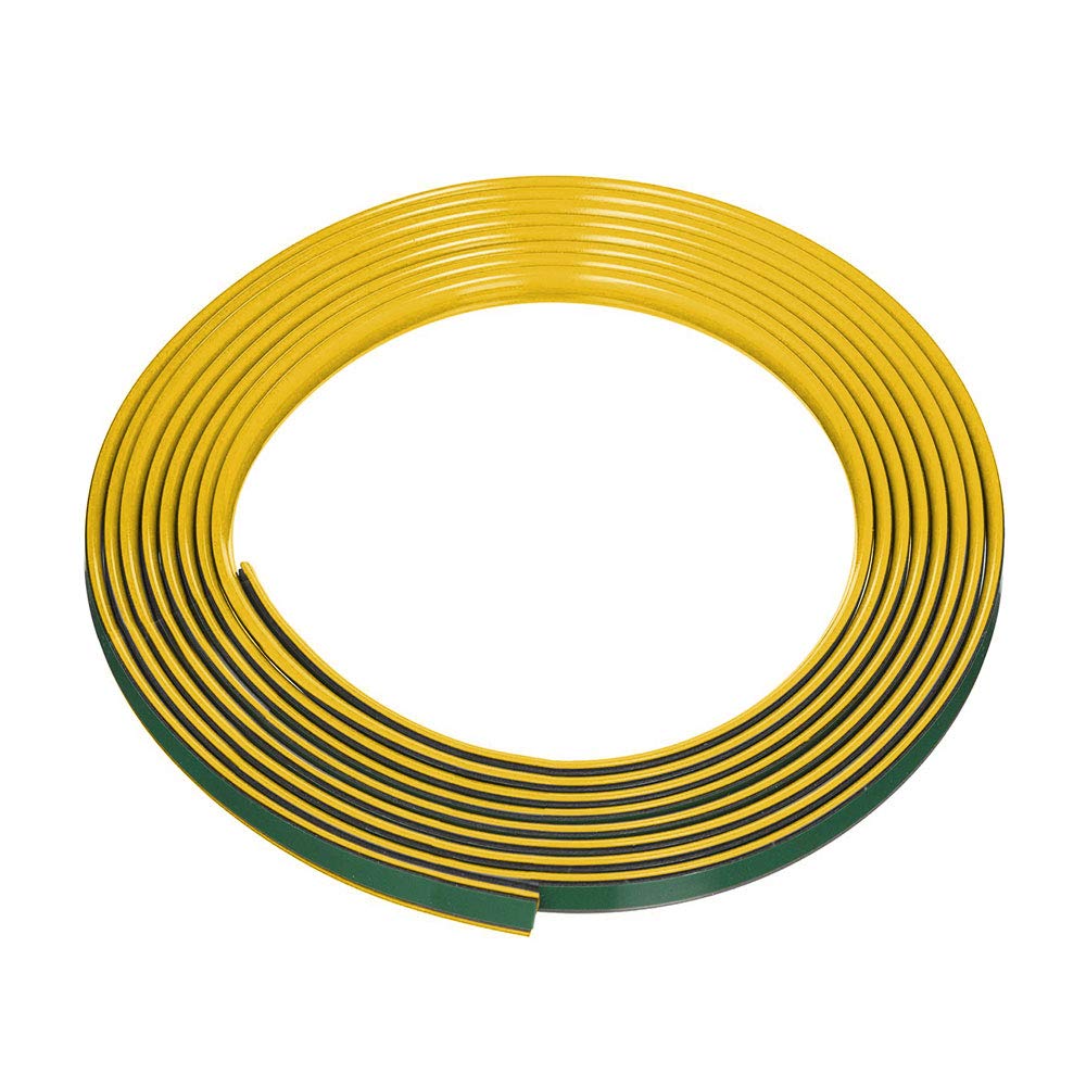 Quattroerre Yellow Roll Profile Sticker Dam Bumper for Cars with 3M APT Double-Adhesive, 11 mm x 2.5 Mt