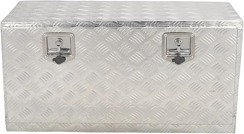 Miniatura 2 de BATONECO Caja de herramientas de aluminio de 36 pulgadas, organizador de herramientas debajo de la carrocería con mango en T, cerradura y 2 llaves