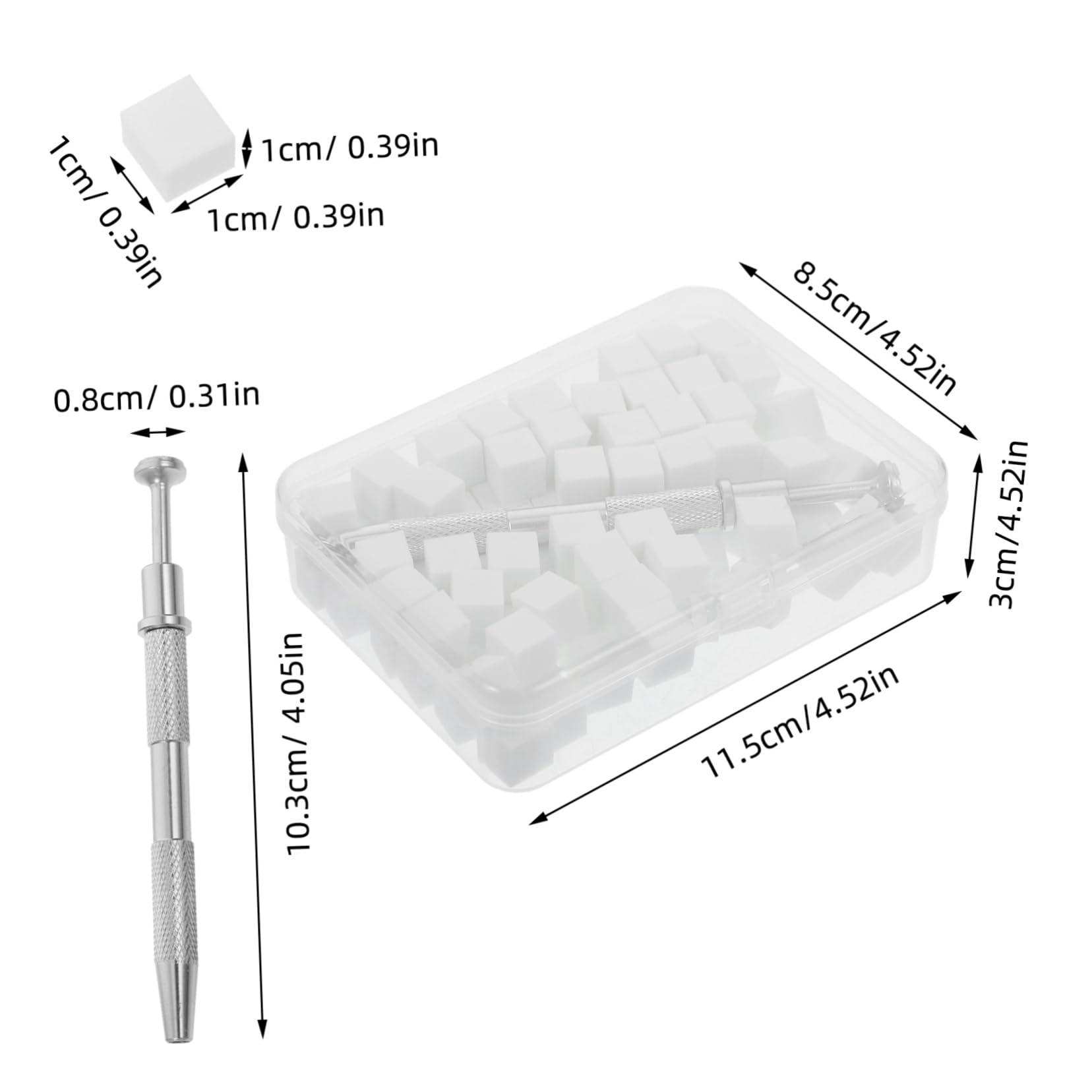 VALICLUD 1Set Professional Nail Sponge Gradient Design Kit with Precision Sponge Grabber Tool for Nail Art Sponges for Blending Non Abrasive Nail Sponge Pen for Makeup and Nail