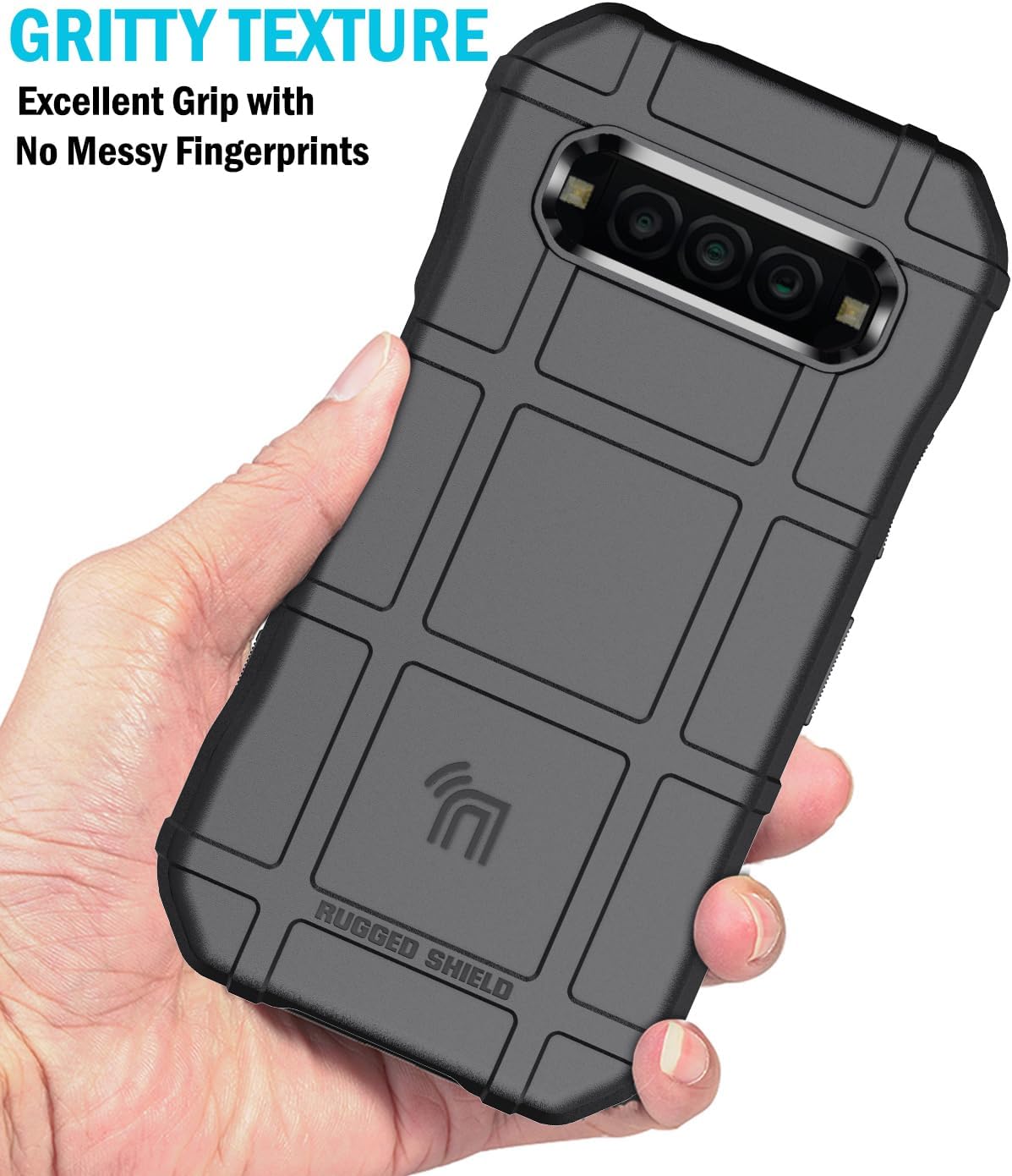 Custodia Guscio Duro Nera Custodia Robusta Per Kyocera DuraForce PRO 2 - Protezione Antiurto In Plastica Rigida, Colore Nero Custodia Wireless ProTECH - Foto 5