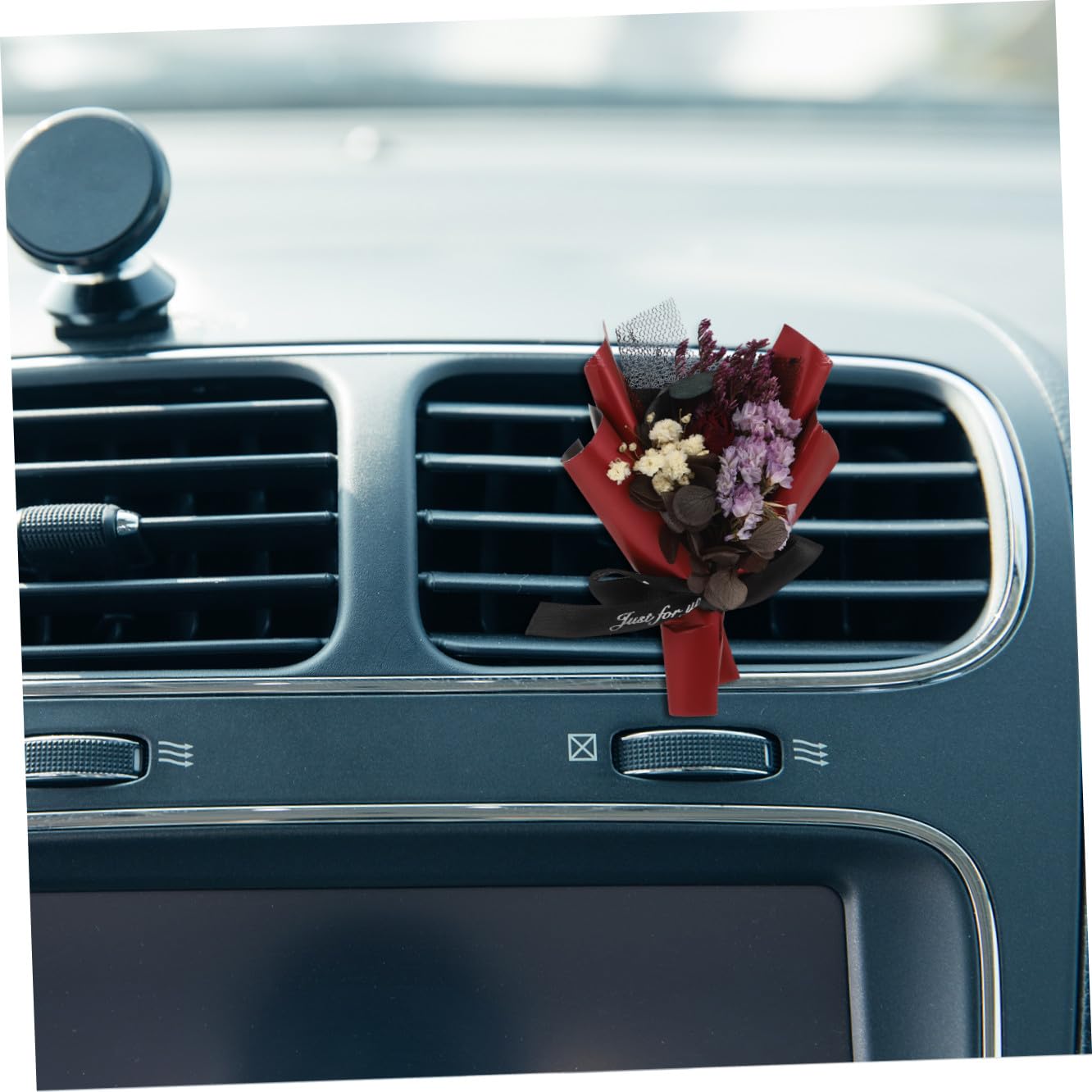 PartyKindom 4pezzi Clip Diffusore Aromi Per Auto Con Fiore Decorazione Elegante Per Ventilazione Auto Profumo Fresco Per Interni Per Donne e Occasioni Speciali