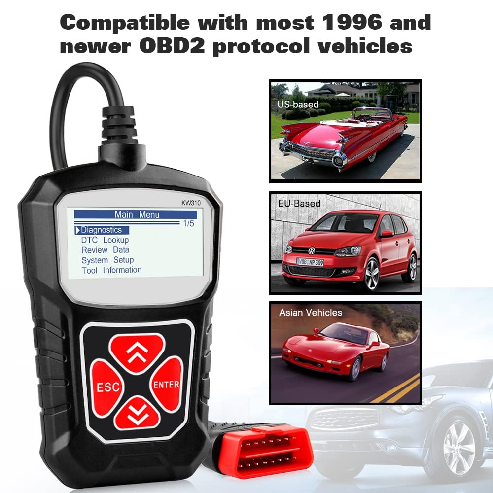 Skaner OBD2 Do Skanera Samochodowego OBD 2 Narzędzie Diagnostyczne Skaner Samochodowy Narzędzia Samochodowe KW310