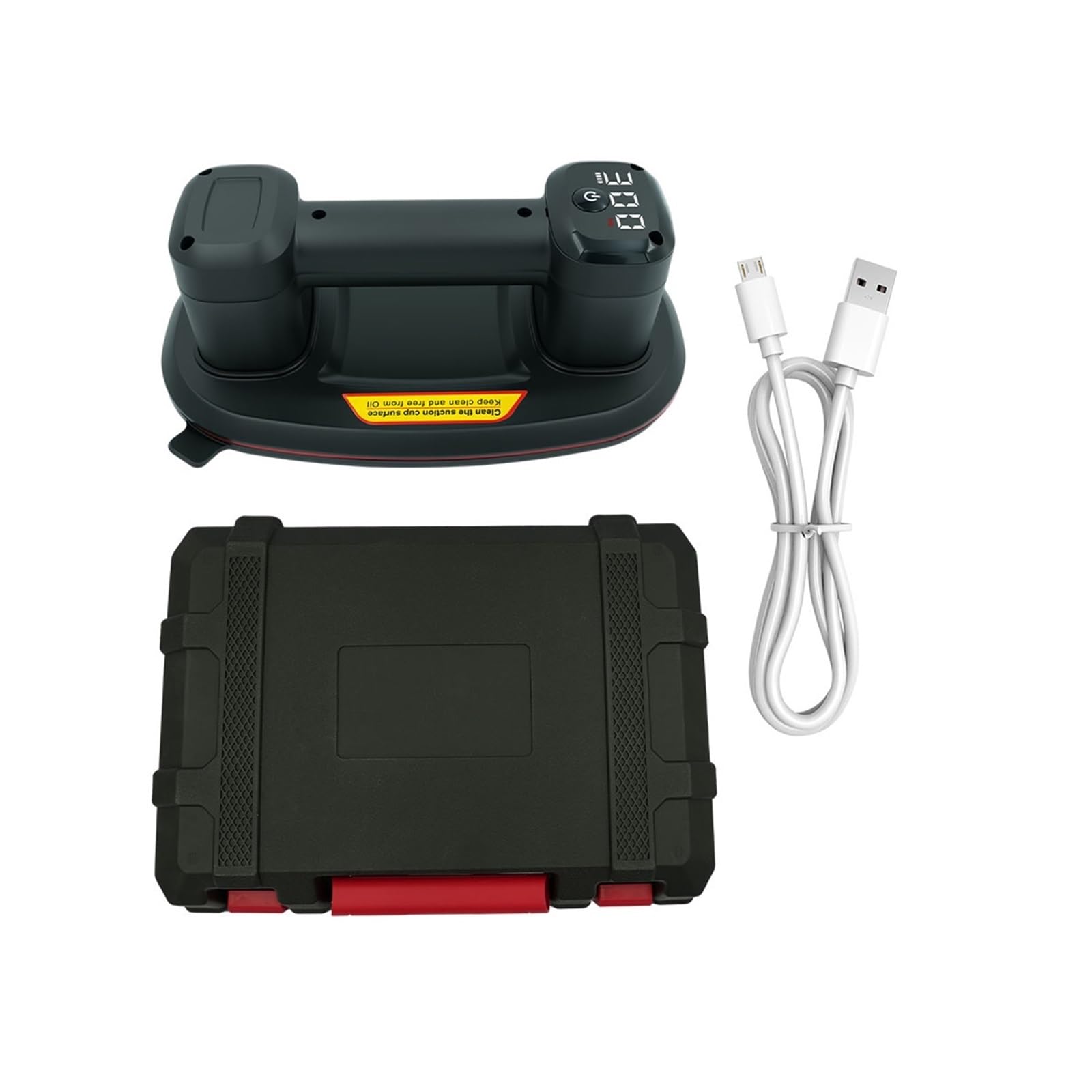 Ventosas, Adsorción Al Vacío De 300 Kg. Potente Ventosa P9 Doble Motor. Diseño Ovalado. Carga Por USB. Mueve Azulejos, Granito, Etc