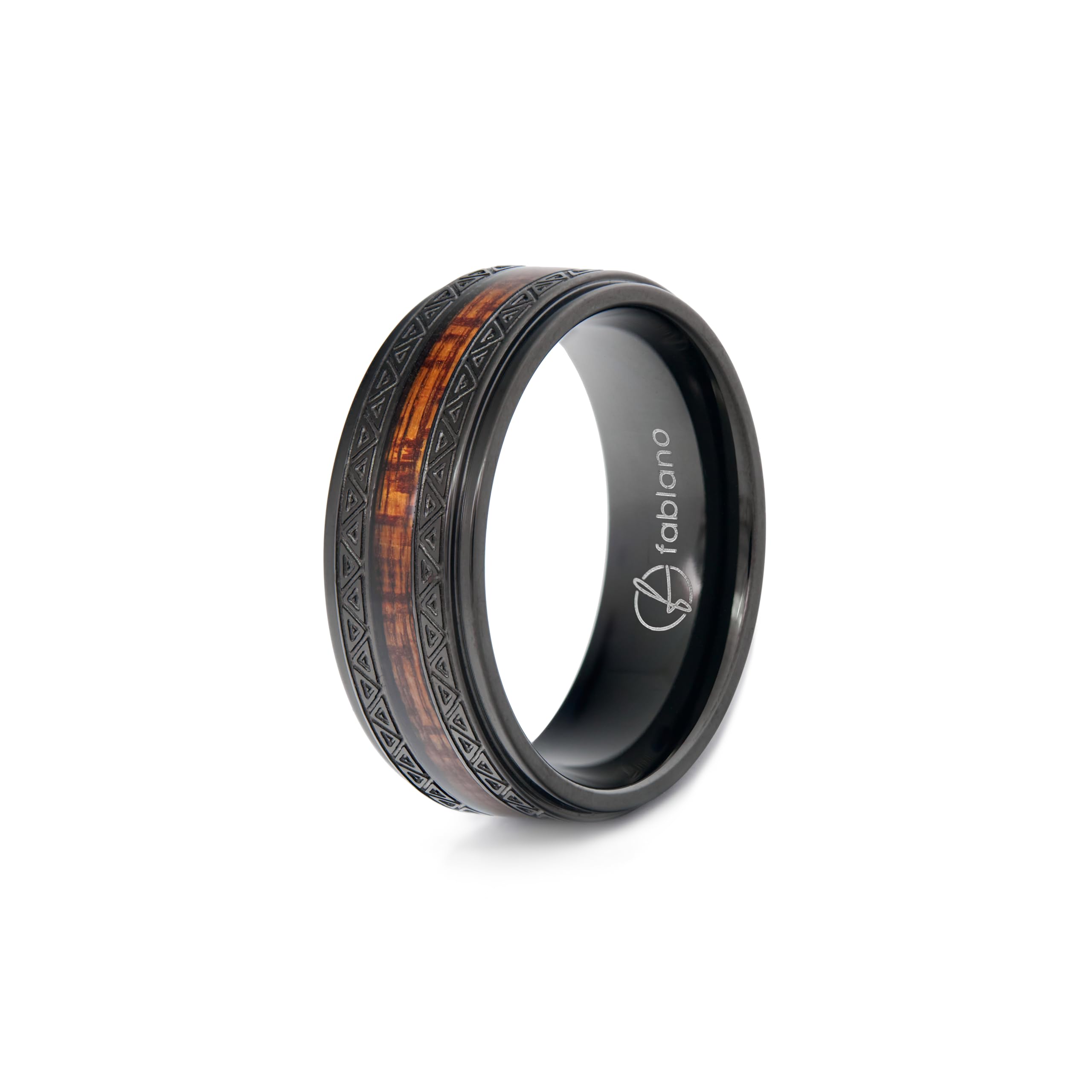 Ring Silber oder Schwarz [Handgemacht & Wasserfest] – Holzring für Damen & Herren – Partnerring, Ehering, Verlobungsring – aus Edelstahl & echtem Holz, langlebig & stilvoll