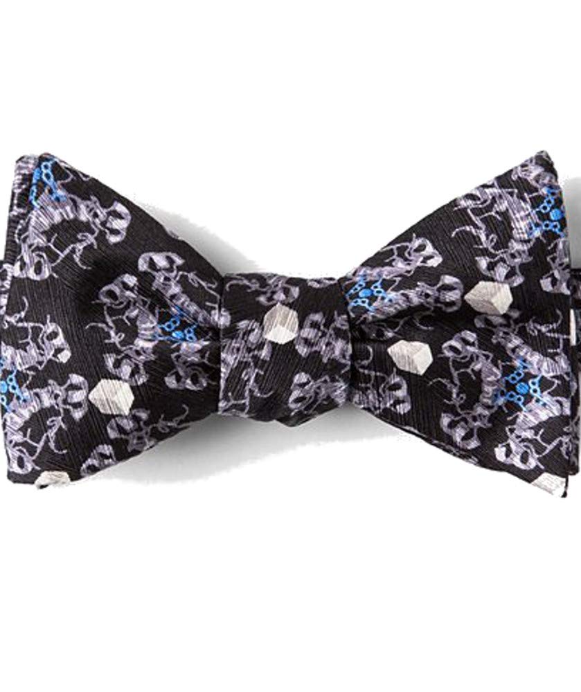 DIABETES Black Silk Bow Tie
