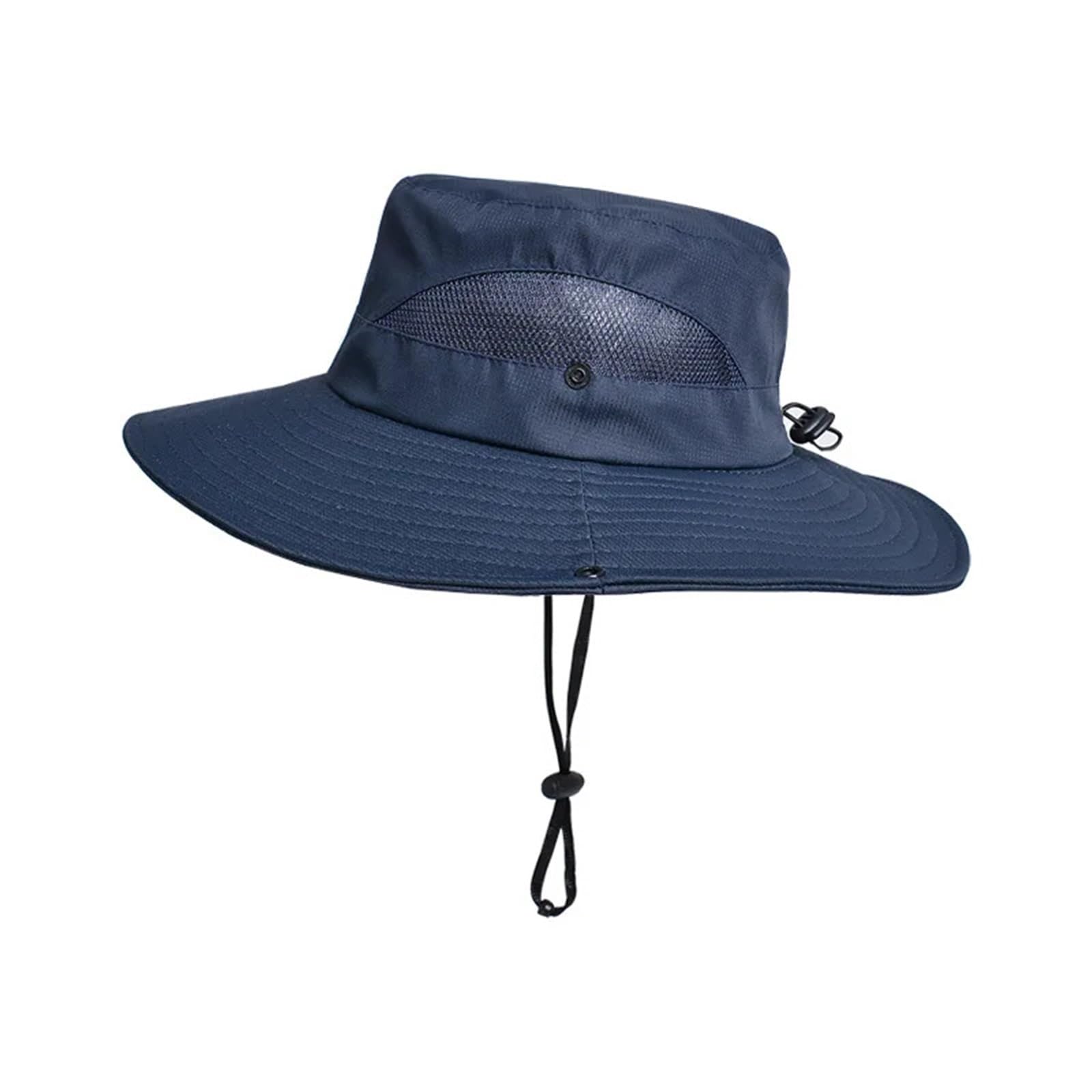 Chapeau de soleil de protection pour l'automne et l'été pour homme et femme - Maille respirante - Casquette de pêcheur d'extérieur anti-UV à large bord - Seau de randonnée