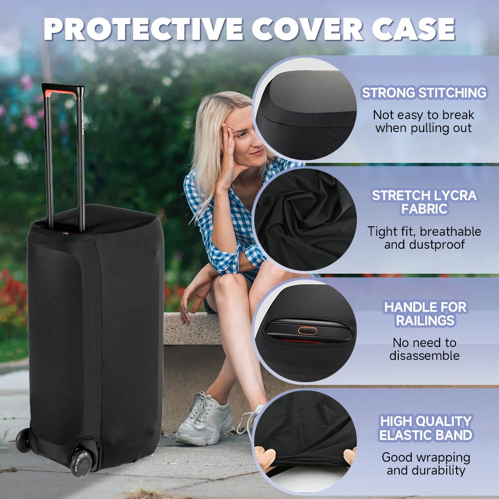 Housse de Protection pour JBL PartyBox 310/PartyBox Stage 320 Haut-Parleur Portable – Étui Souple Extensible Anti-Poussière et Anti-Rayures