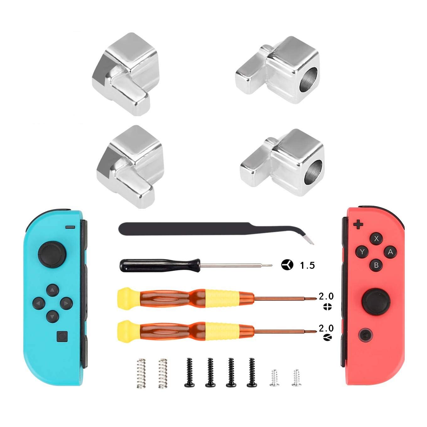 Thlevel Kit di Strumenti di Riparazione Cacciaviti Triwing con Fibbia in Metallo, Utilizzato per Sostituire il Joystick Dell'Interruttore, per NS, 3DS, Wii/Wii U, ecc