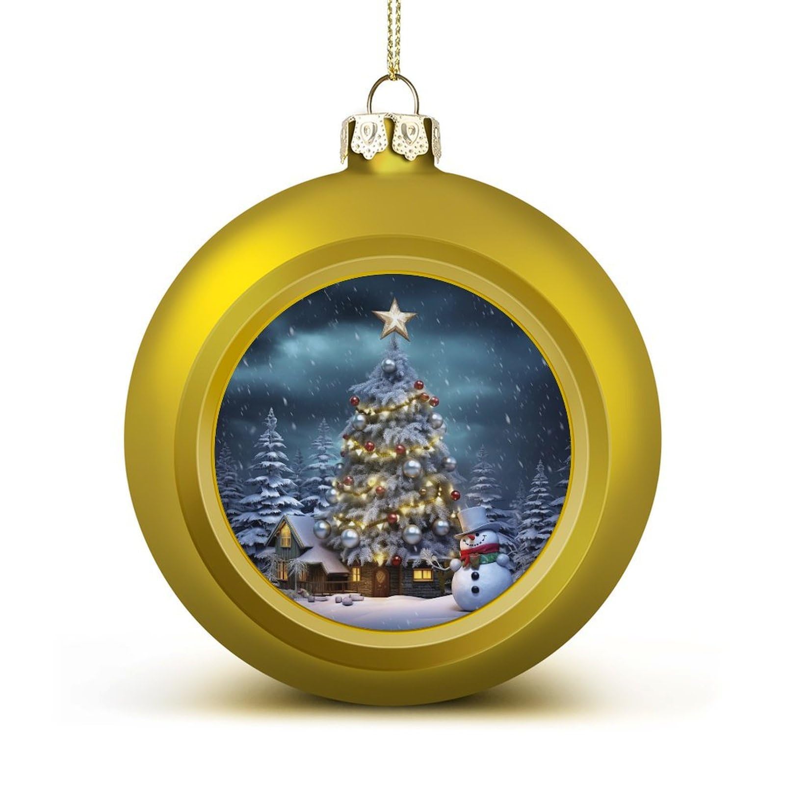 Christmas Tree Christmas Balls Ornaments for Xmas Christmas Tree 1.6" Hanging Shatterproof Xmas Balls Hanging Decor Pendants for Holiday Party Outdoor Indoor DIY Craft Supplies