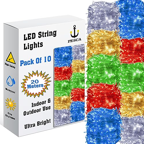 PESCA LED String Lights Serial Bulbs Ladi Decoration Lighting for...