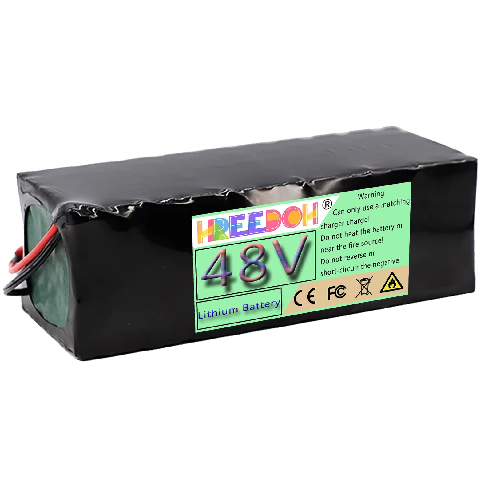 Batería de Iones de Litio de 48 voltios, 48 ​​V, 4 Ah, 6 Ah, 7,5 Ah, 9,6 Ah, para Motores de 200 W, 290 W, 360 W y 460 W con Cargador.