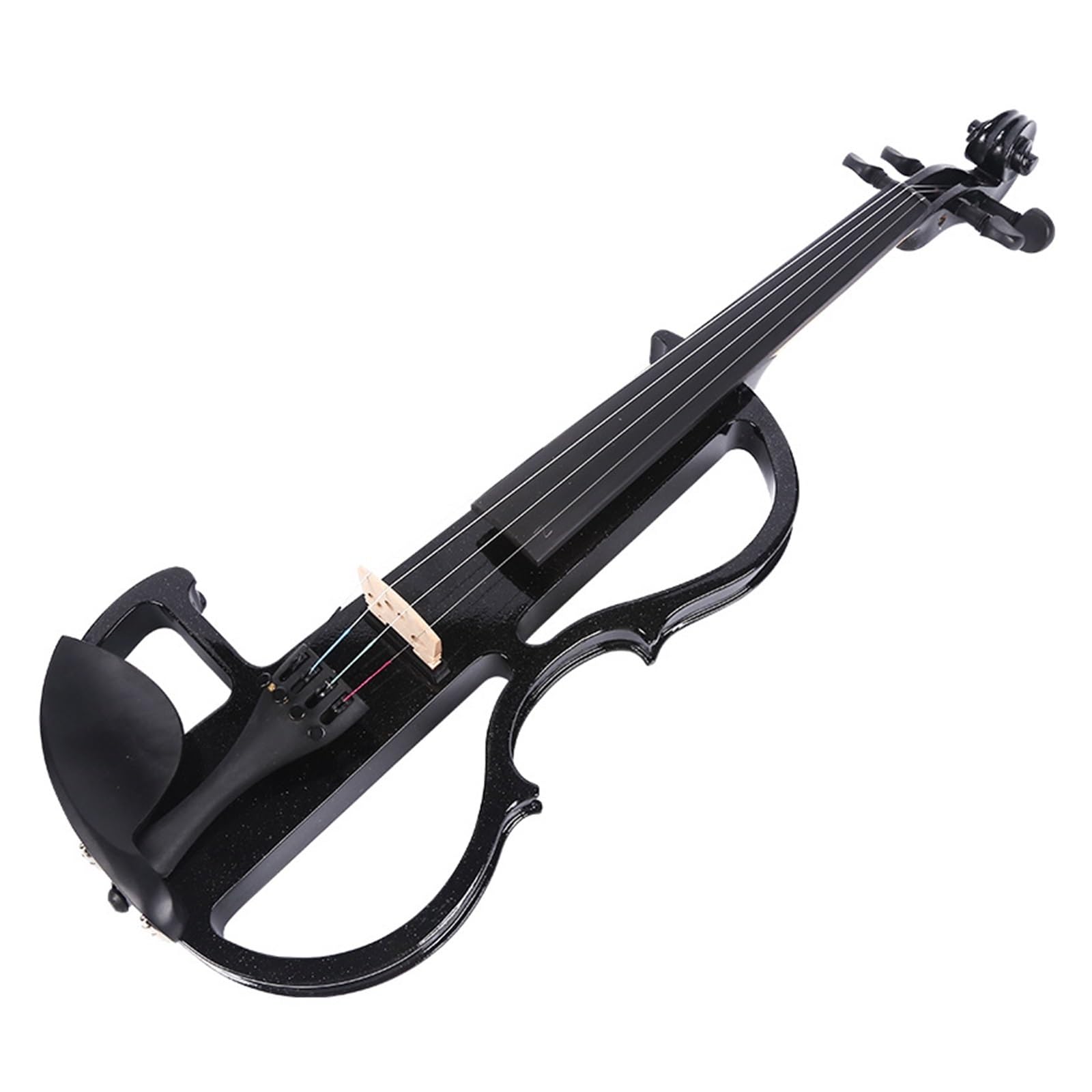 Violino Elettronico Per Principianti Strumento Musicale Nero 4/4 Professionale Violino