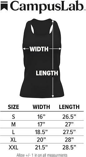 Miniatura 4 de Camiseta deportiva sin mangas oficial de la NCAA Collegiate para mujer, con espalda cruzada, logotipo primario, colección negra