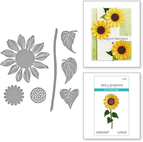Miniatura 2 de Spellbinders Troqueles grabados con serenata de girasol, metal