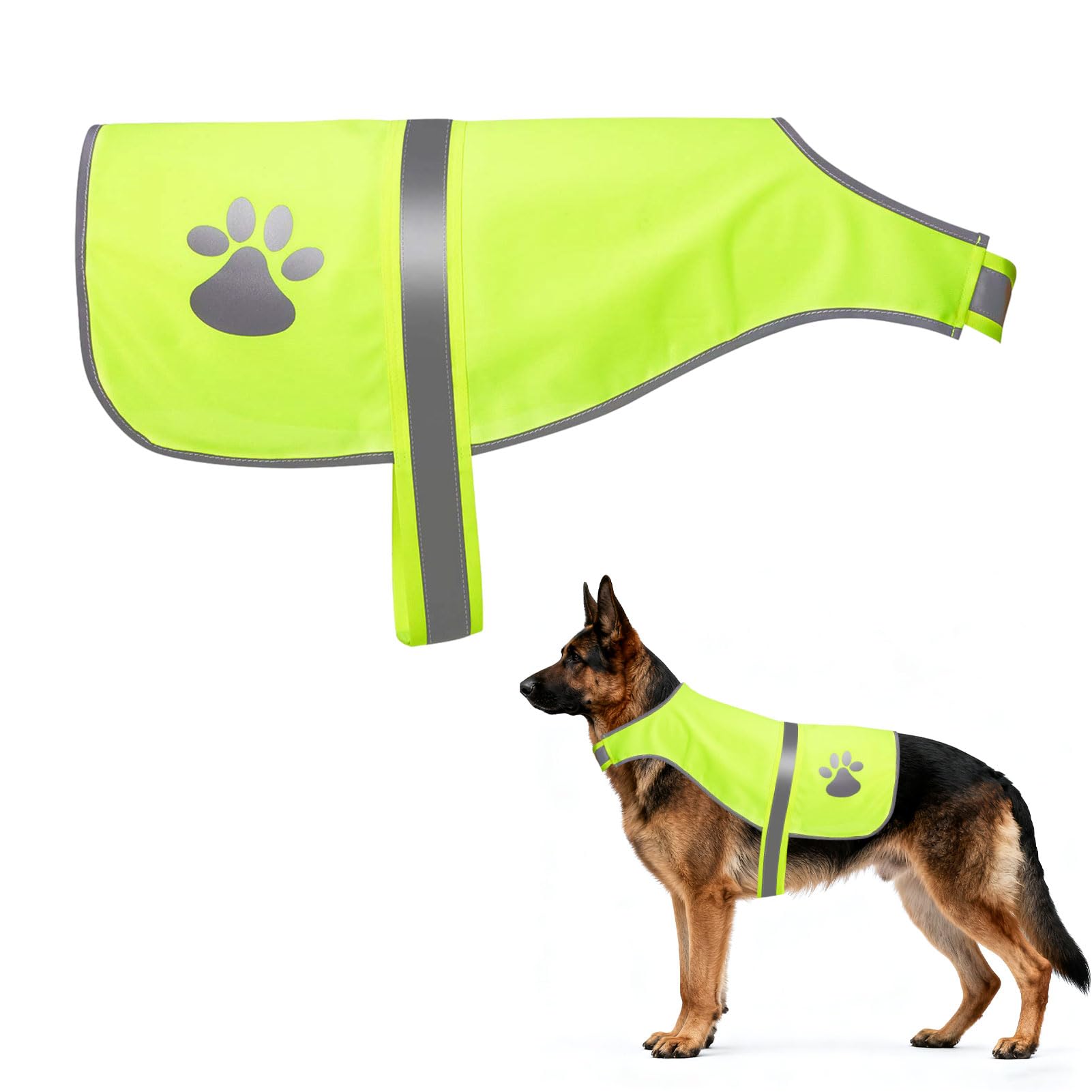 Gilet Jaune Chien, Gilet Fluo pour Chien, Gil et Fluo Ch ien, Gi Let Reflechissant C Hien, Gil et Chi en Fluo pour Promenades Nocturnes et Activités Extérieures Petit Grands Chi ENS