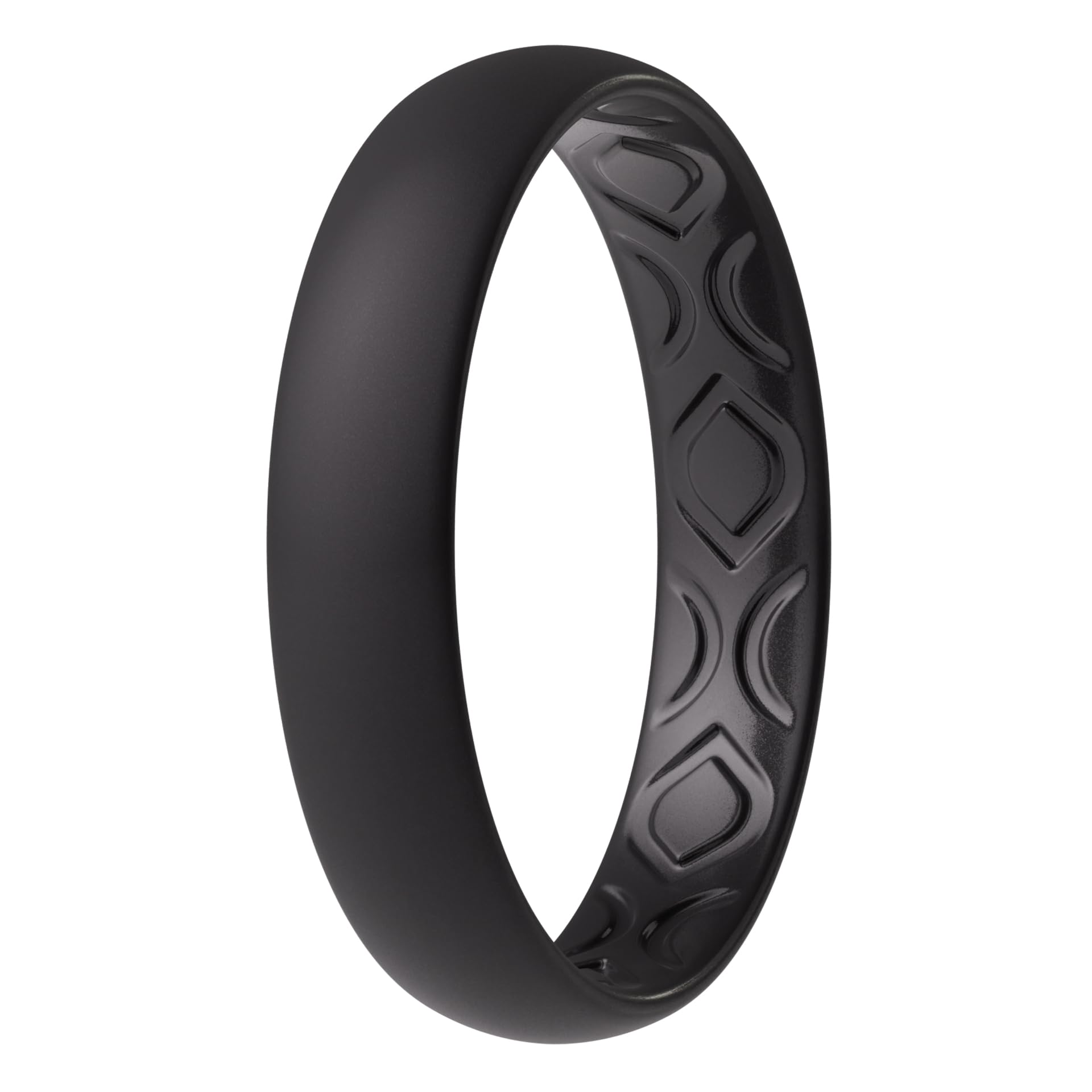 ThunderFit Women Breathable Silicone Promise Rings For Her Wedding Bands - 4mm Wide, 1.5mm Thick - 1-12 Variety Multipack