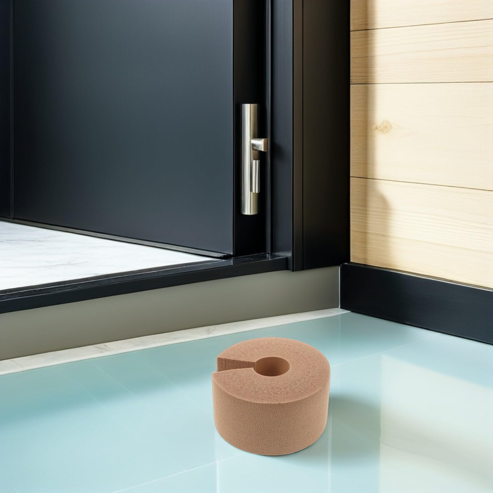 10 Stück Teiliges Türschutz Nbr Multifunktionaler Anti-kollisions-puffer Finger-einklemm-schutz für Haustiere und Braun für Wohn Arbeitsräume Sanfter Wand Möbelschutz