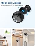 Mini WiFi Caméra, petites caméras sans fil magnétiques,4K 1080P Smart App 2.4Ghz,140° Angle large,AI Détection de mouvement Alarme et vision nocturne pour la sécurité à domicile Caméras pour animaux Contrôle de l'application
