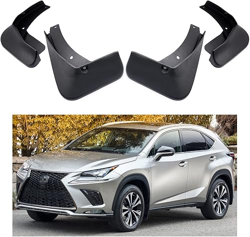 MOERTIFEI Guardabarros de coche con aletas de barro compatibles con Lexus NX 300 NX 300 F Sport 2018-2021 (sin modelos híbridos)
