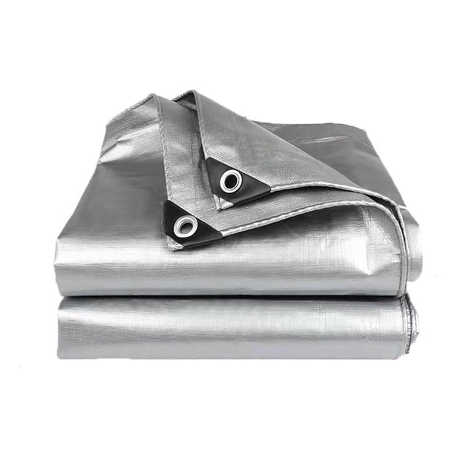 Waterproof Tarp, PE Tarpaulin Cover Multicolor Multiple Sizes Outdoor Use(Silversilver,3x4m)