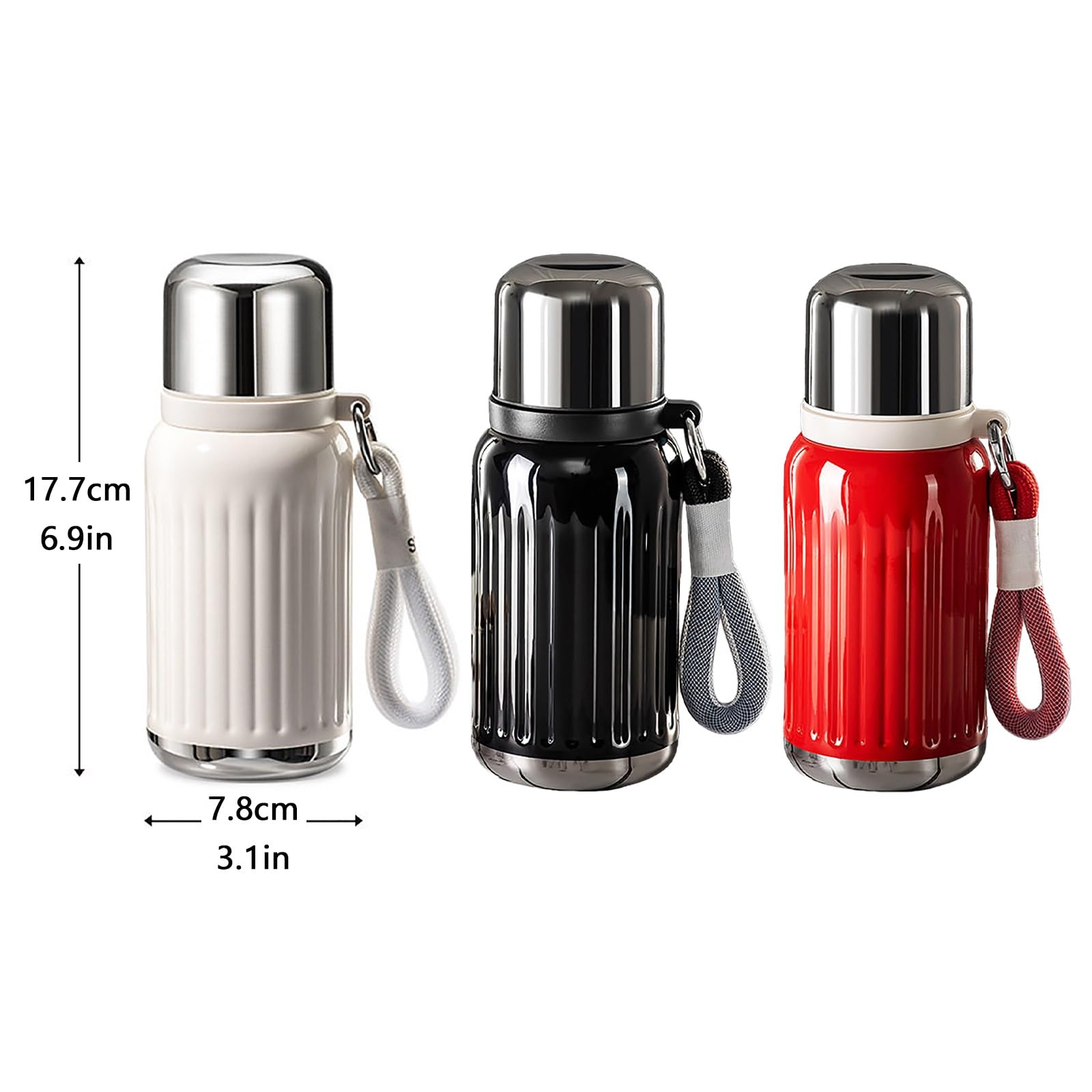 300ml / 10oz, Miniaturowy Kubek Termiczny, Izolowany Kubek na Wodę, Szczelny I Przenośny, Łatwy do Czyszczenia, Odpowiedni do Szkół, Biur I Siłowni(Red)