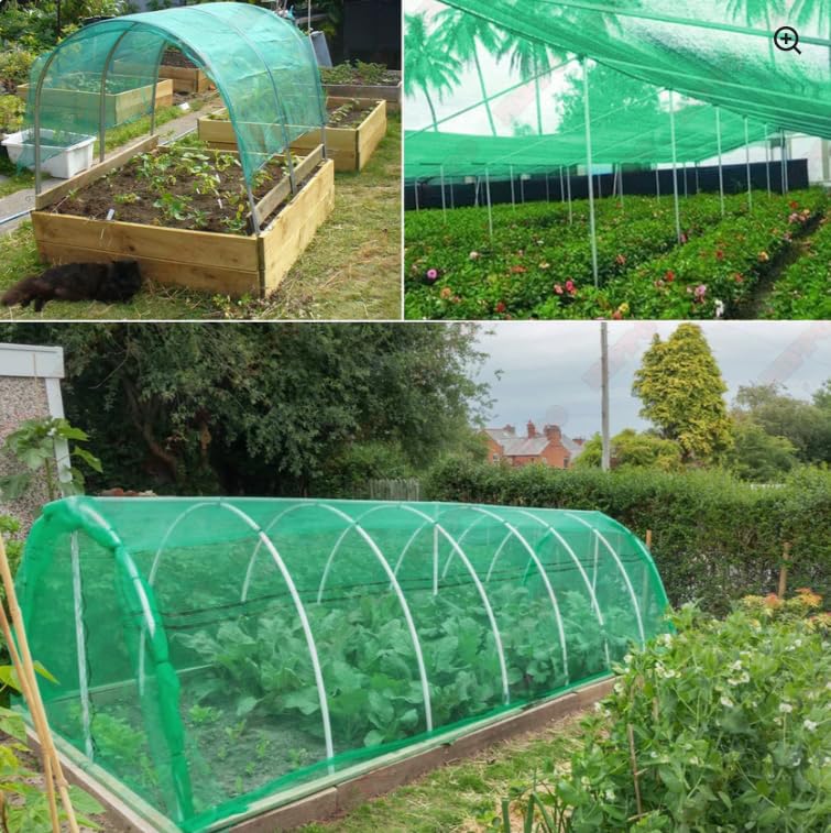 Image of Multipurpose Green Shade Net | UV-Stabilized Agro & Garden Net | Blocks 75% Sunlight (10 ft X 30 ft)