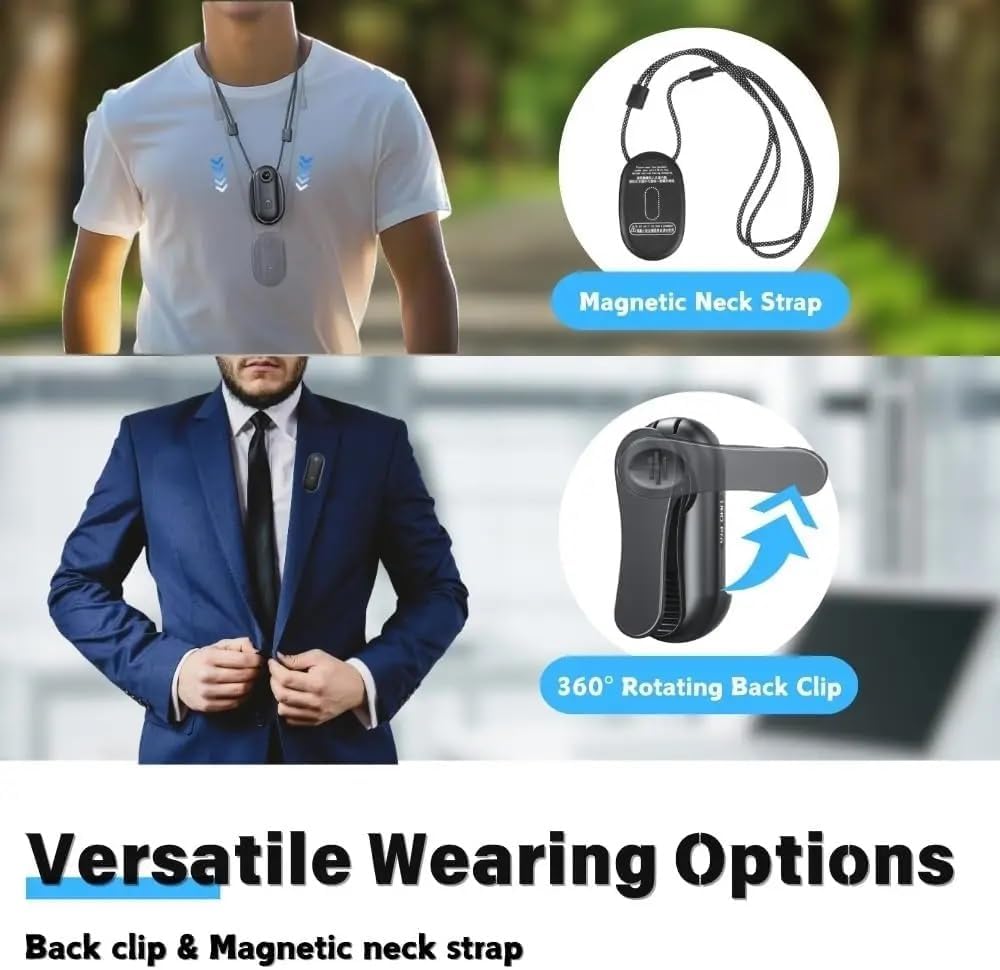 Caméra Sport 4K WiFi Étanche Aimanté Mains Libres - Mini Action Cam Portable avec Clip 360° Angle 120°,Enregistrement en Boucle, Caméra Vlog POV pour Moto Casque,Velo, Équitation, Ski et Animaux Noir - 4