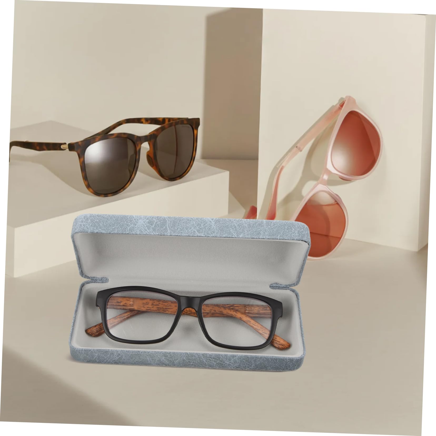 FOMIYES custodia per gli occhiali viaggio Organizzatore di occhiali multiplo Astuccio custodia protettiva per occhiali da sole custodia per occhiali ferro da stiro