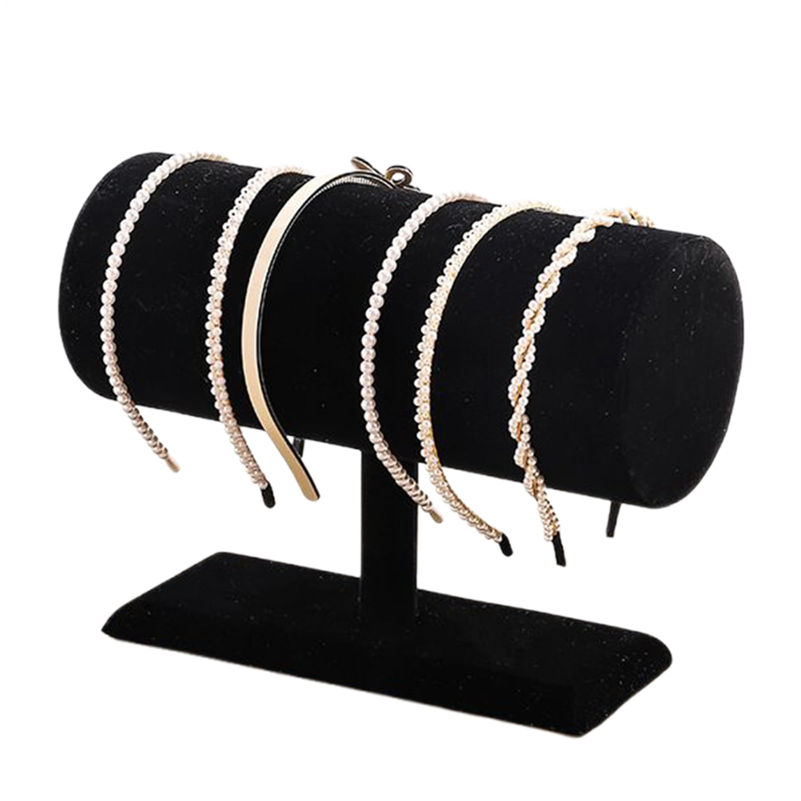 Porte-serre-têtes en T et présentoir à bijoux pour coiffeuse de chambre