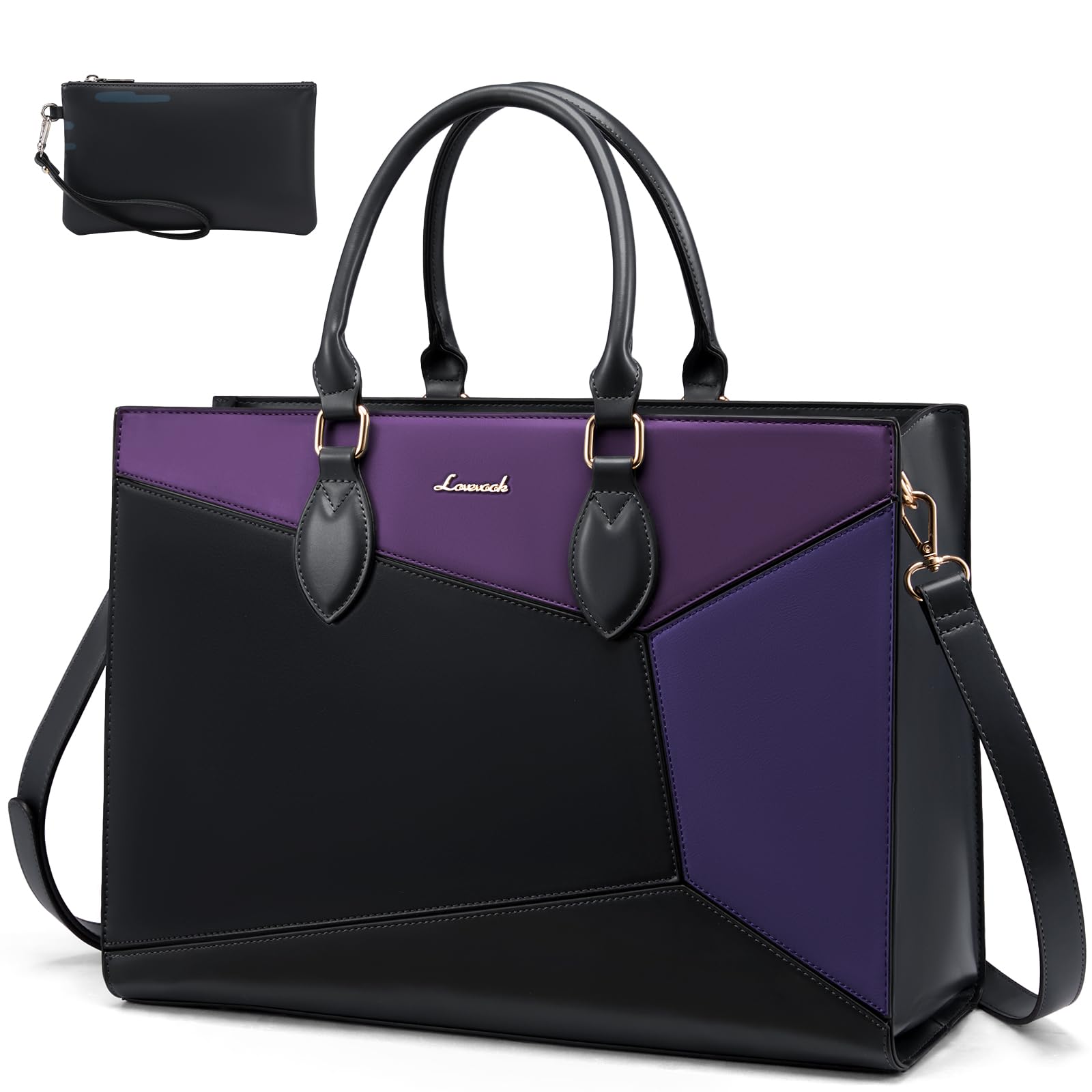 LOVEVOOK Laptop Tote Bag for Women Work Travel, Stylish Teacher Bag Purse Computer Bag, Nurse Bags Briefcase Business Handbag