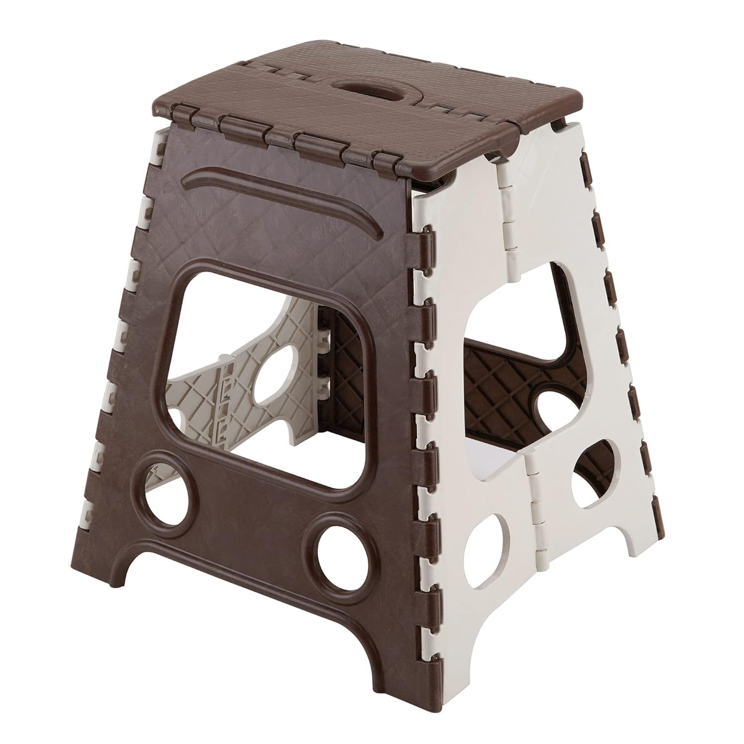 GeoKraft 18 Inches Super Strong Folding Step Stool for Home,Kitchen,Garden,Travel for Adults & Kids,Non Slip Portable Stool(Brown,1pc)-image-32