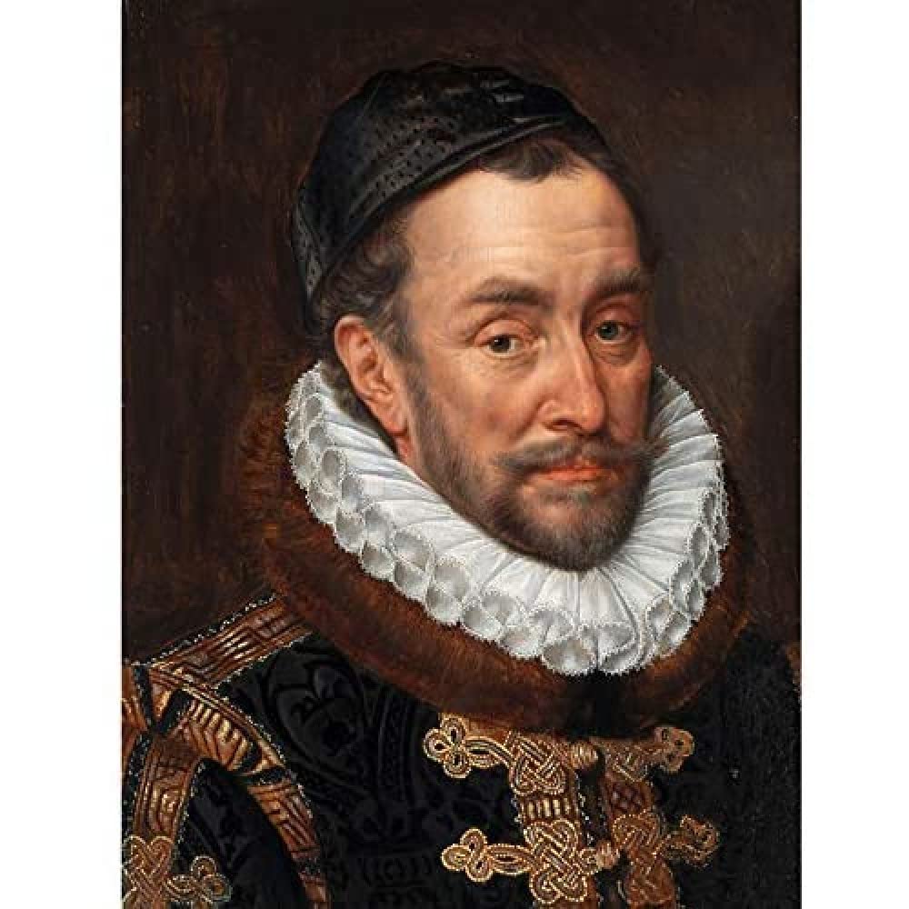 Artery8 Adriaen Thomasz Key William Of Orange Painting Art Print Canvas Premium Wall Decor Poster Mural
