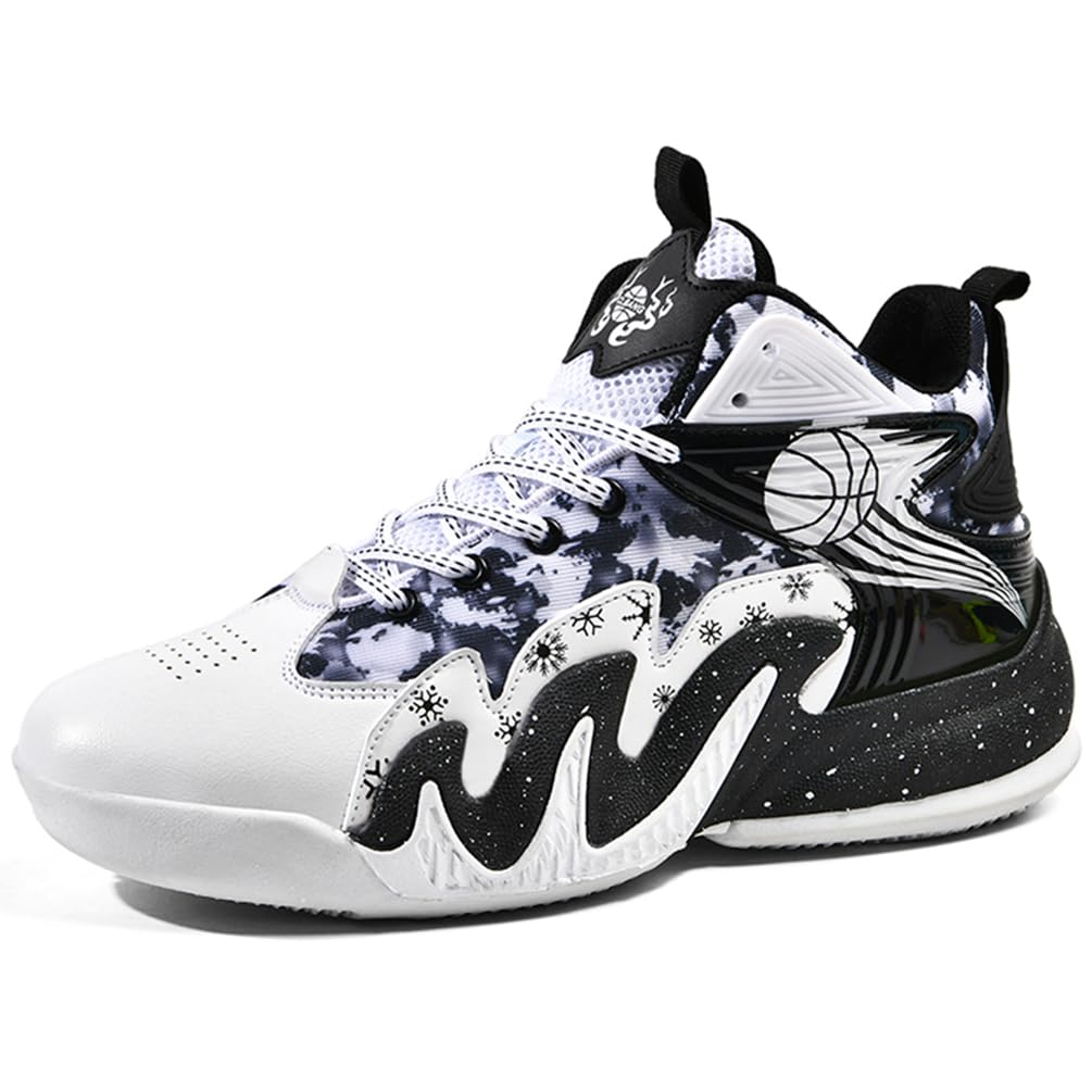 Męskie buty do koszykówki, buty sportowe, lekkie, oddychające, amortyzujące wstrząsy, męskie buty do koszykówki, do biegania, sportowe trampki, Mt D30, 44 EU