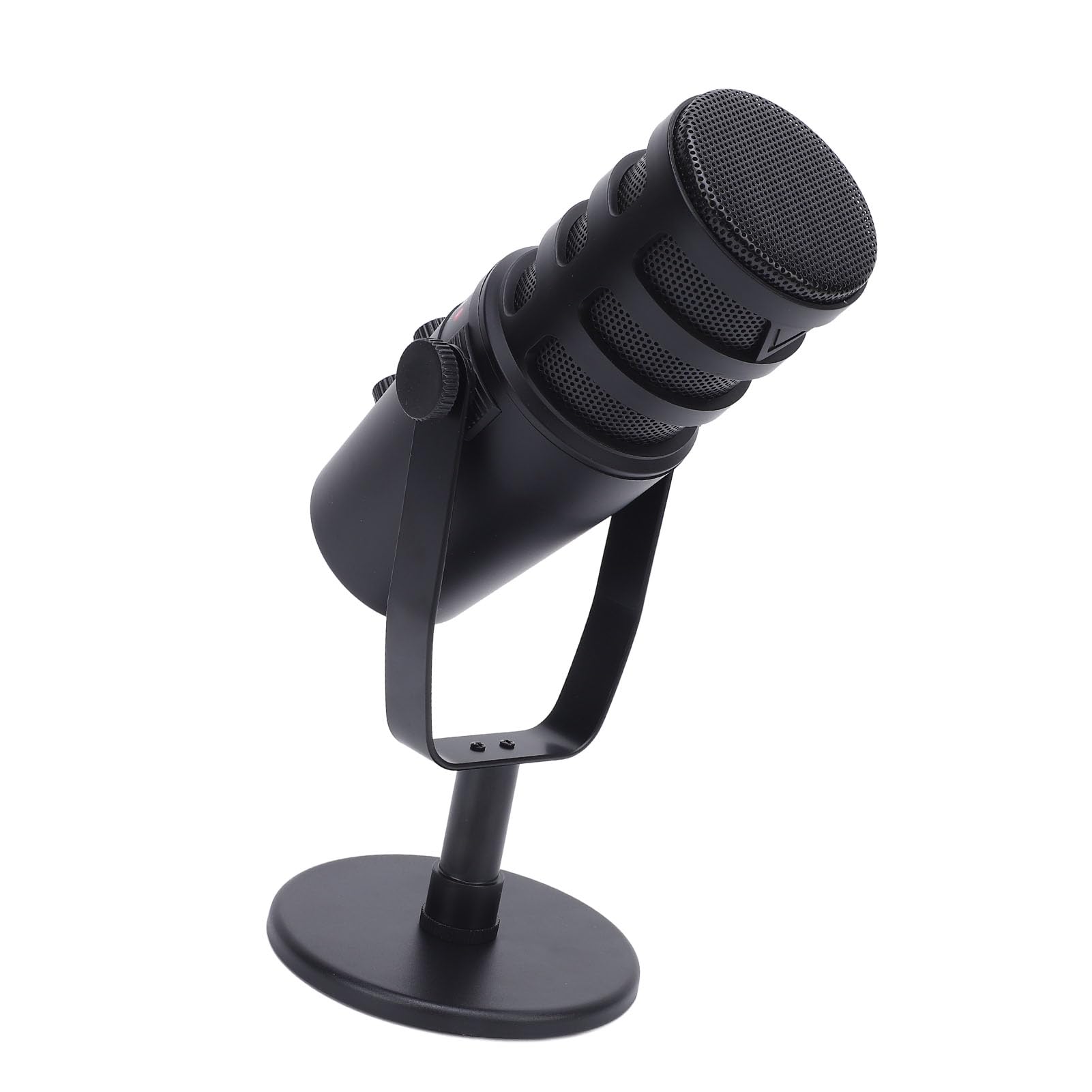 Micrófono Cardioide Dinámico Profesional para Grabación en Vivo, Juegos de Karaoke, Fácil Control para Cantantes Músicos, Aleación de Aluminio ABS, 1 Micrófono para Entrevistas en Vivo