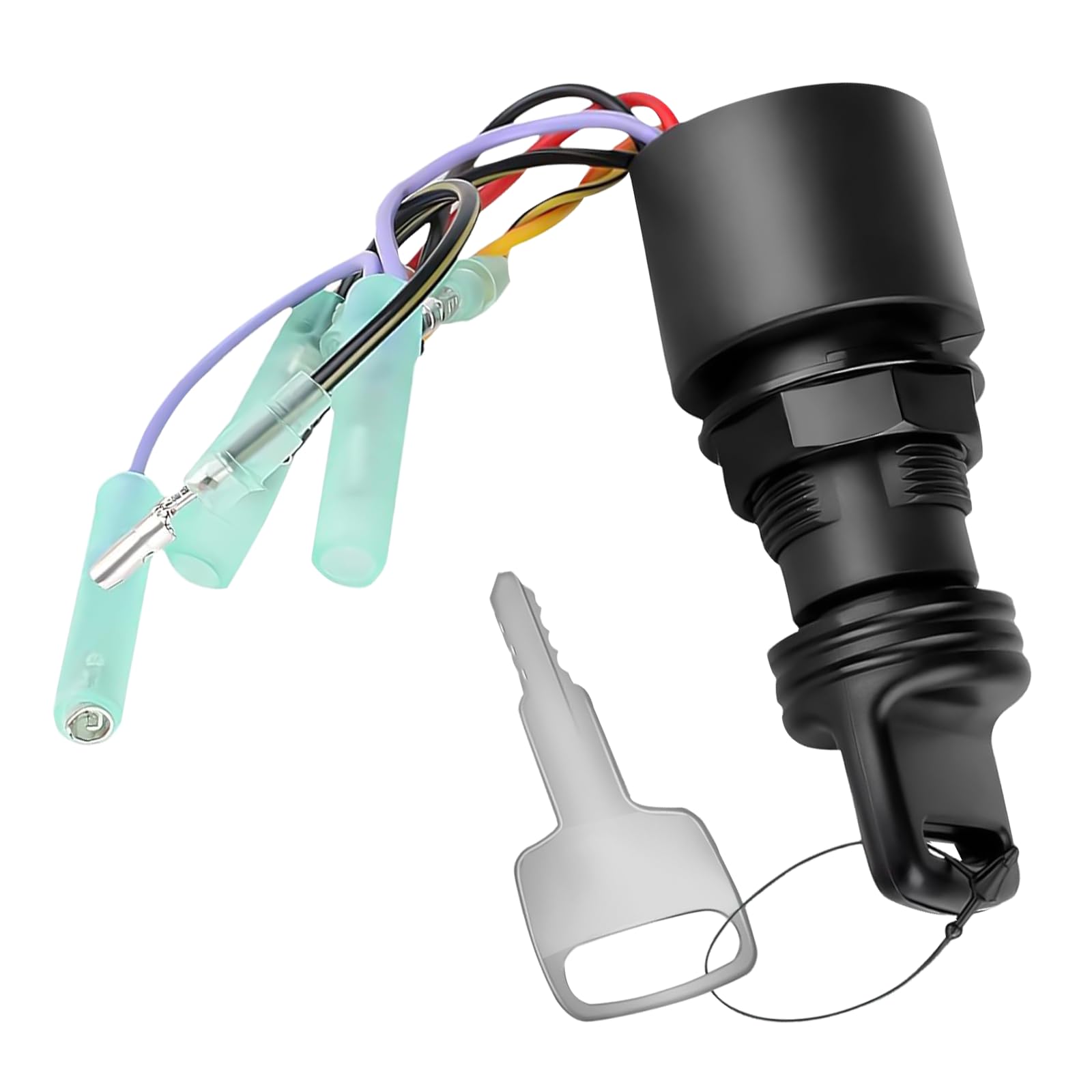 87-17009A2 Boat Ignition Switch Replacement for Mercury Mariner Outboard Motor Control Box Ignition Key Switch with 2 Keys 3 Position 6 Wire Connectors Replaces 87-17009A2 87-17009A5