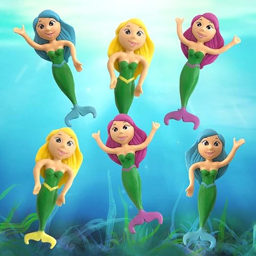 Miniatura 4 de ArtCreativity Figuras de sirena flexibles, juego de 12 figuras mágicas flexibles, juguetes para aliviar el estrés para niños, recuerdos de fiesta de