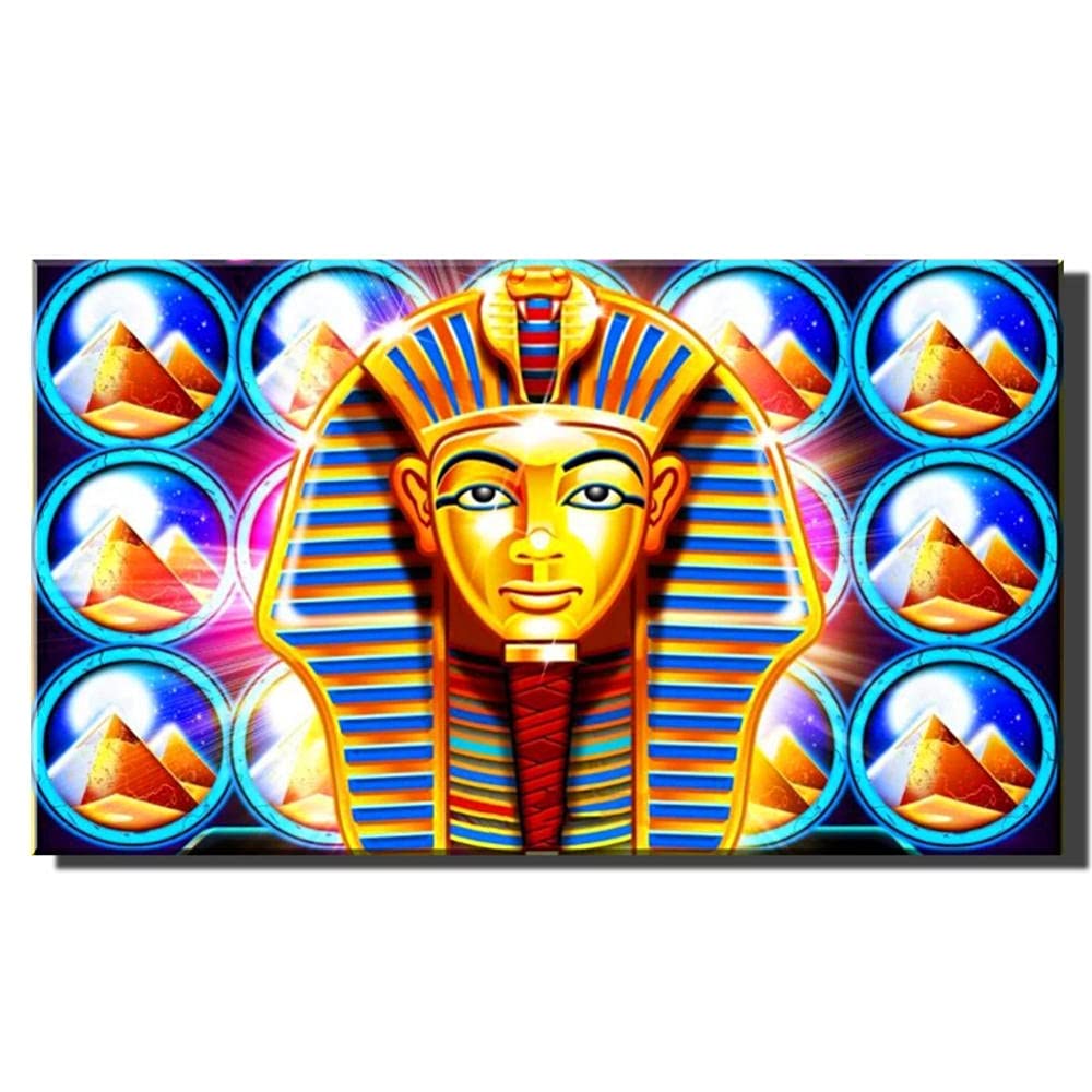 5D Diamant Painting Set – Vollflächiges DIY-Bild Mit Ägypten-Pharao-Motiv, 30x90cm, Selbstklebend & Einfach Zu Gestalten